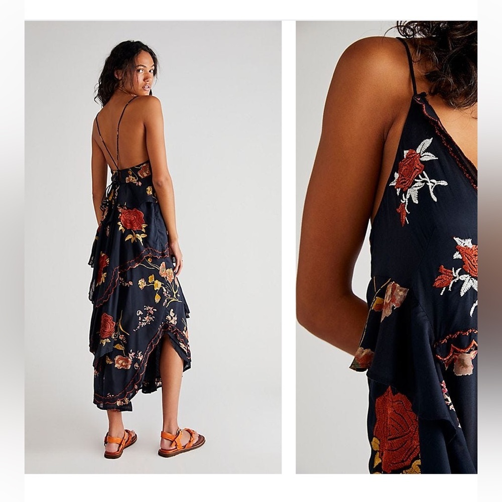 Free People Floral Tiered Maxi Dress